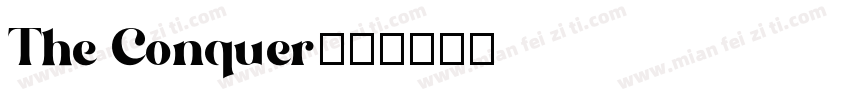 The Conquer字体转换